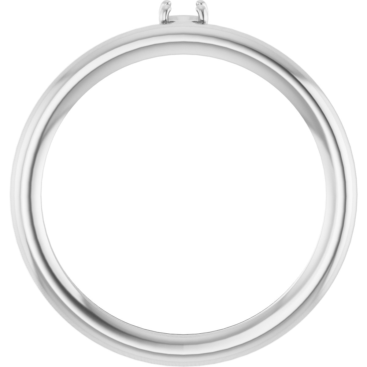 14K White 1/10 CT Lab-Grown Diamond Stackable Ring 