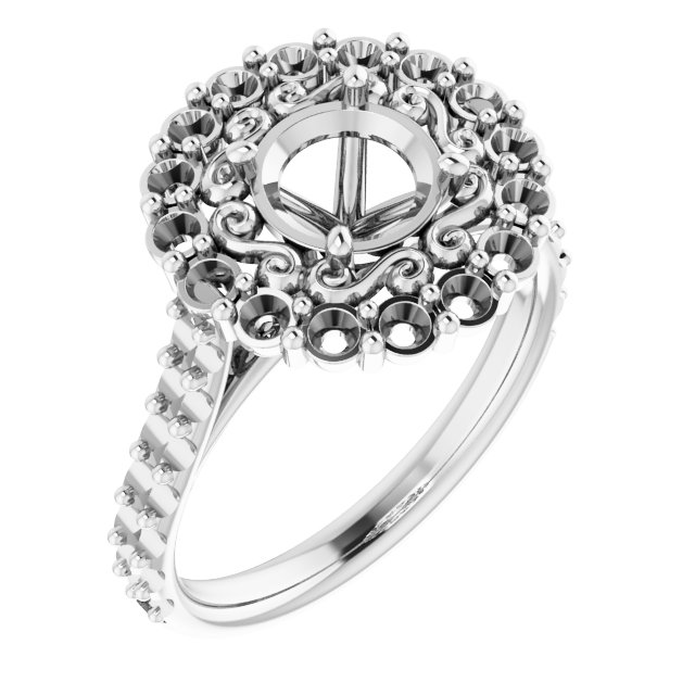 Halo-Style Engagement Ring