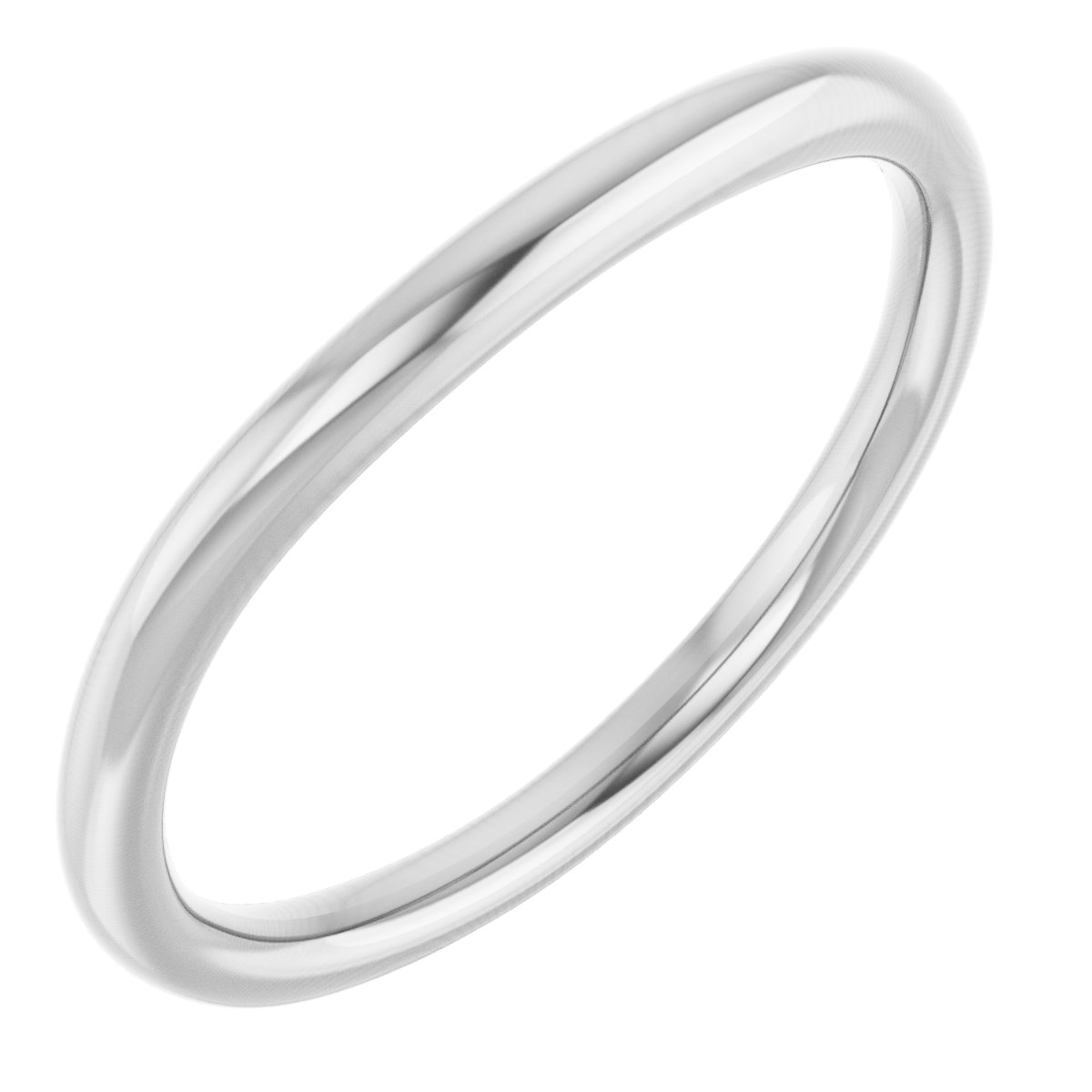 14K White Gold Matching Band