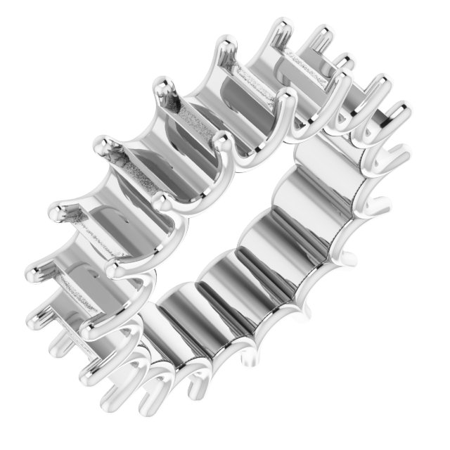 Shared U-Prong Eternity Band