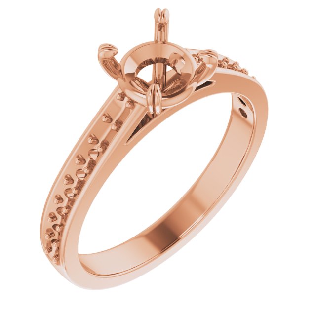 Accented Cathedral Engagement Ring