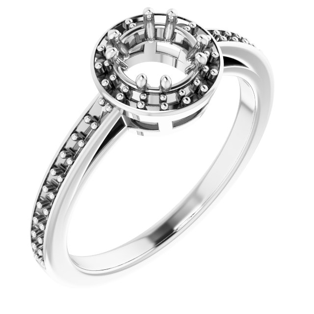 Halo-Style Engagement Ring