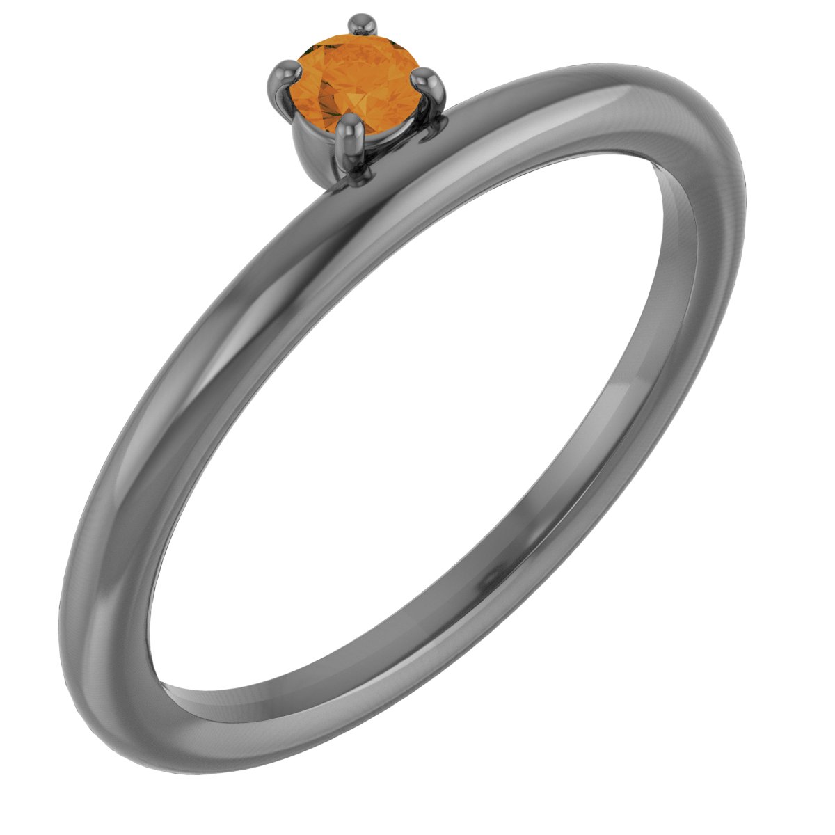 14K Rose Citrine Stackable Ring Ref. 13079508