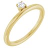14K Yellow .10 CT Diamond Stackable Ring Ref. 12972131