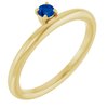14K Yellow Blue Sapphire Stackable Ring Ref. 13079489