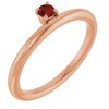 14K Rose Garnet Stackable Ring Ref. 13079495