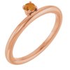 14K Rose Citrine Stackable Ring Ref. 13079508