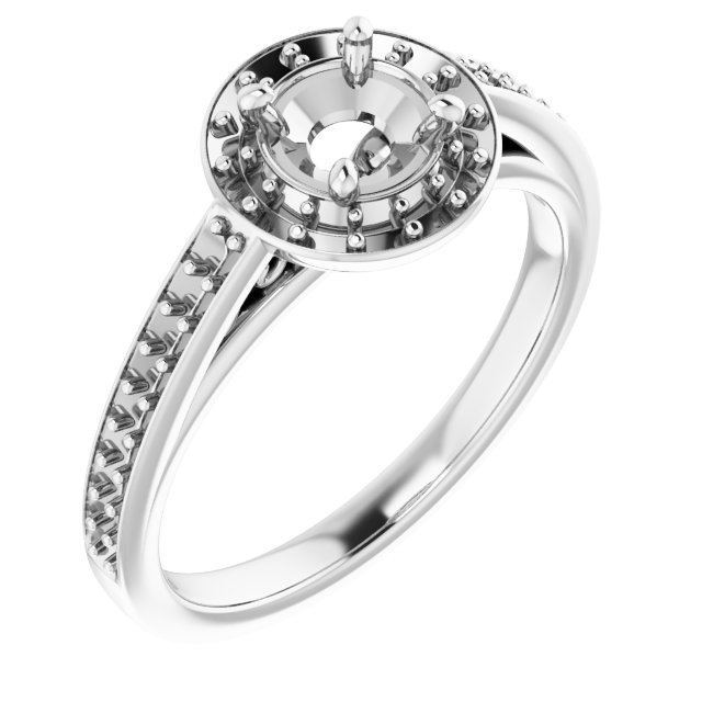 Halo-Style Engagement Ring