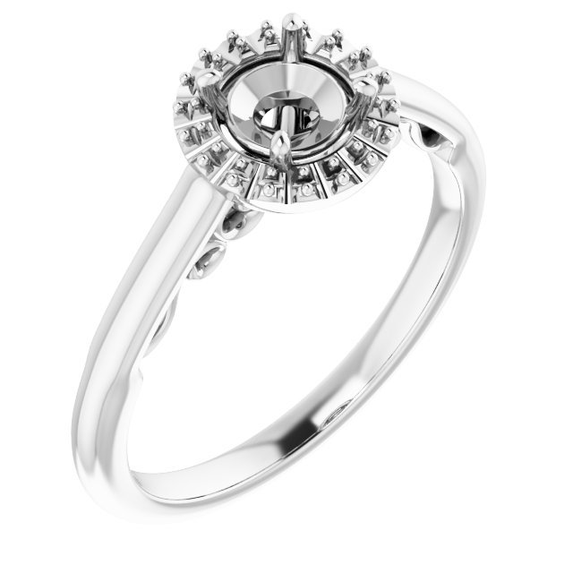 Halo-Style Engagement Ring