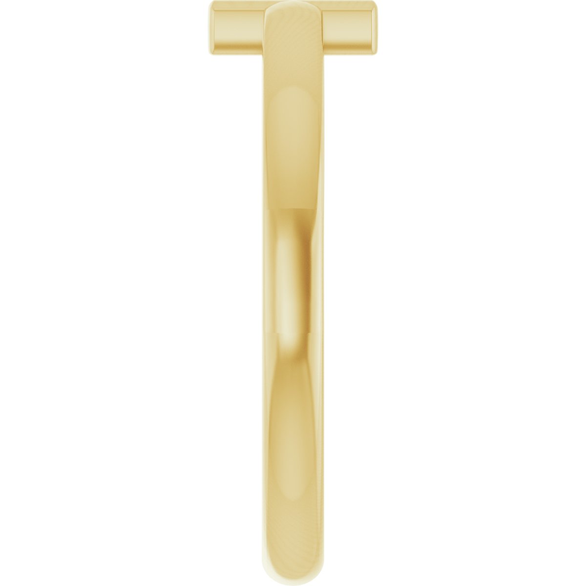 14K Yellow Youth Diamond Sideways Cross Ring