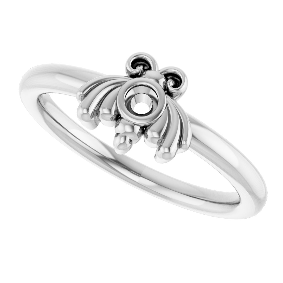 .04 CTW Natural Diamond Bee Youth Ring view 5