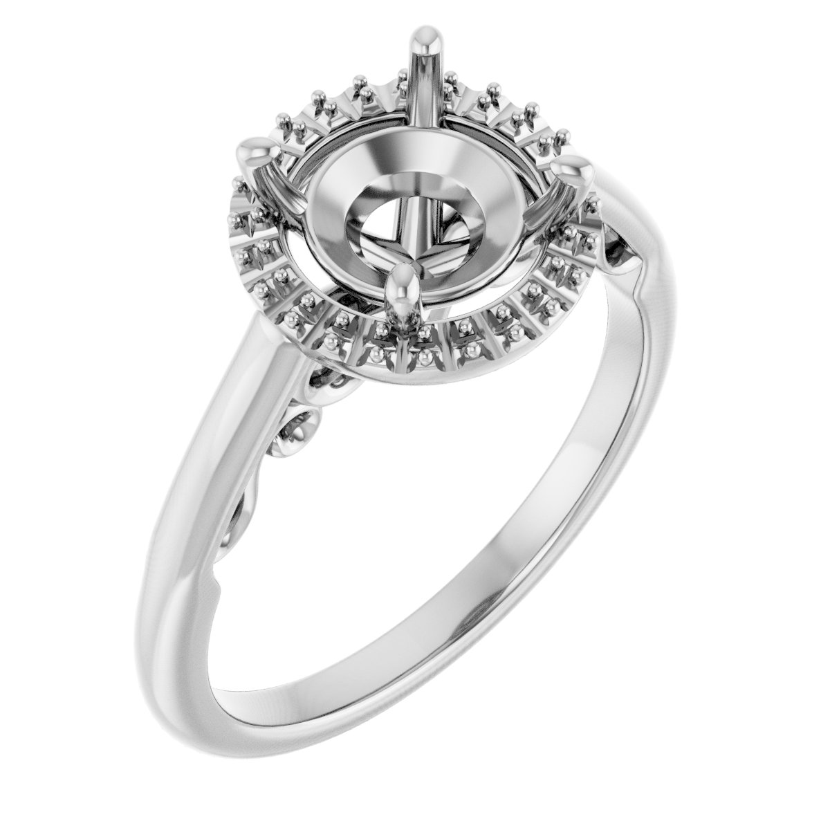 Halo-Style Engagement Ring