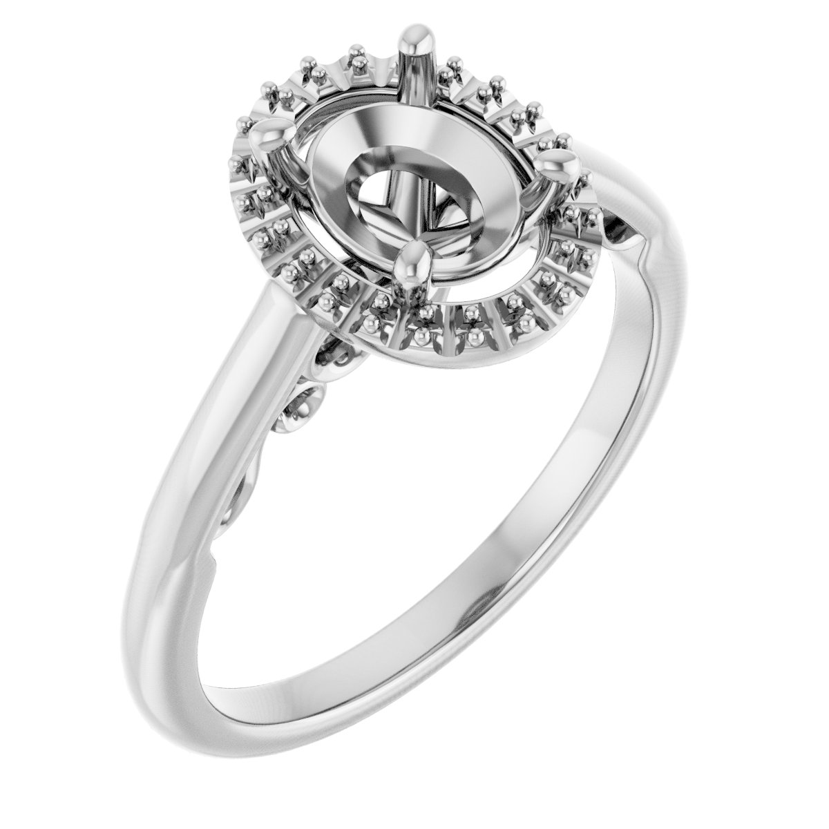 Halo-Style Engagement Ring