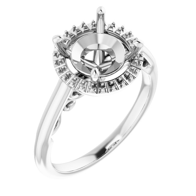 Halo-Style Engagement Ring