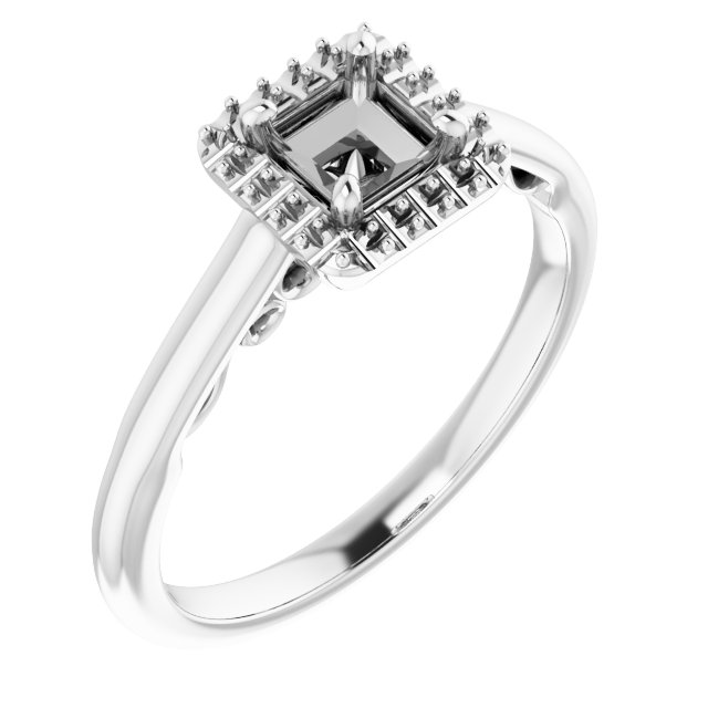 Halo-Style Engagement Ring