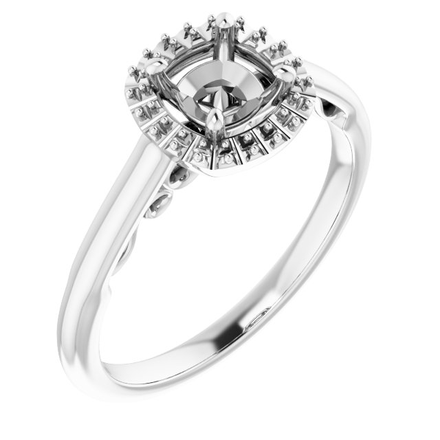 Halo-Style Engagement Ring
