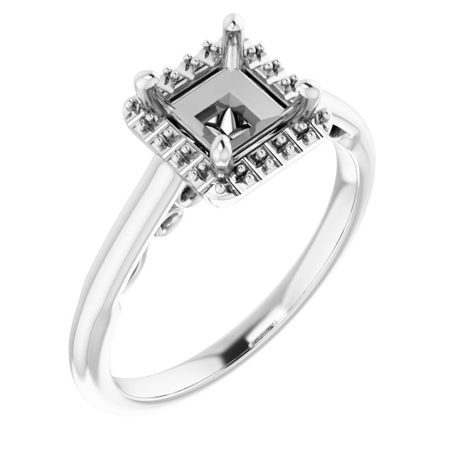 Halo-Style Engagement Ring