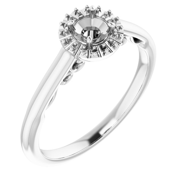 Halo-Style Engagement Ring