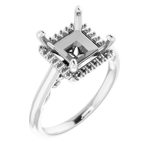 Halo-Style Engagement Ring