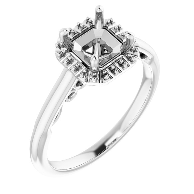 Halo-Style Engagement Ring