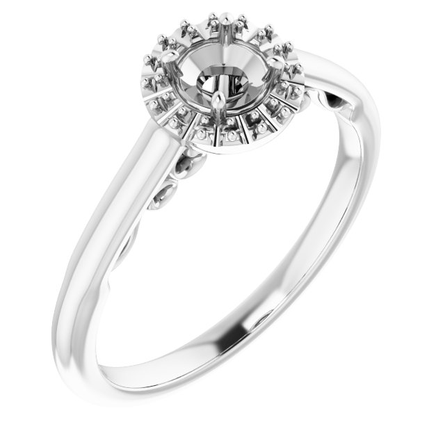Halo-Style Engagement Ring