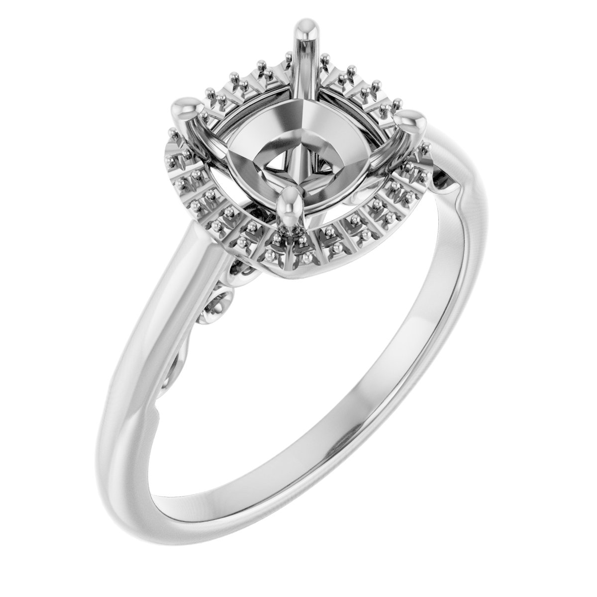 Halo-Style Engagement Ring