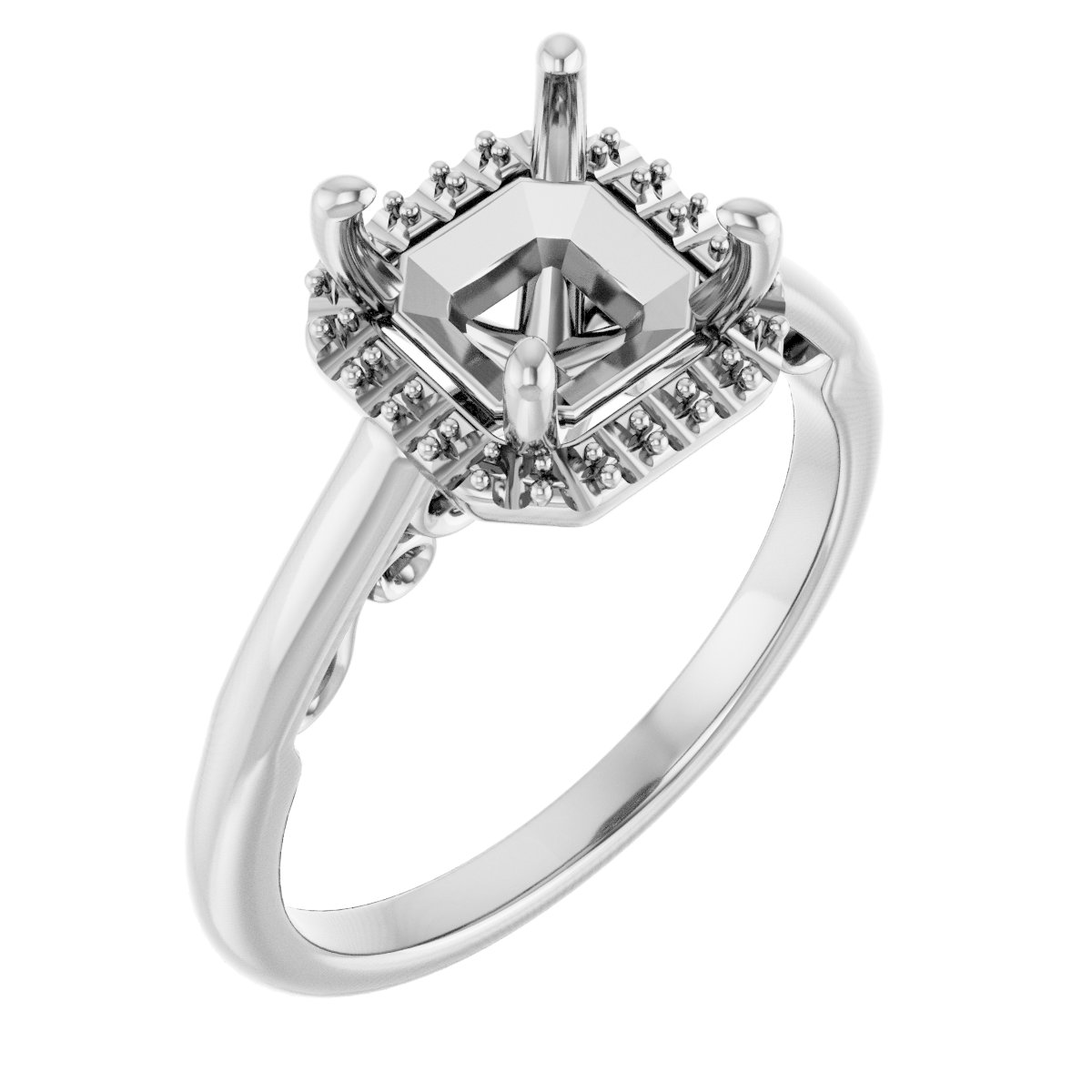 Halo-Style Engagement Ring