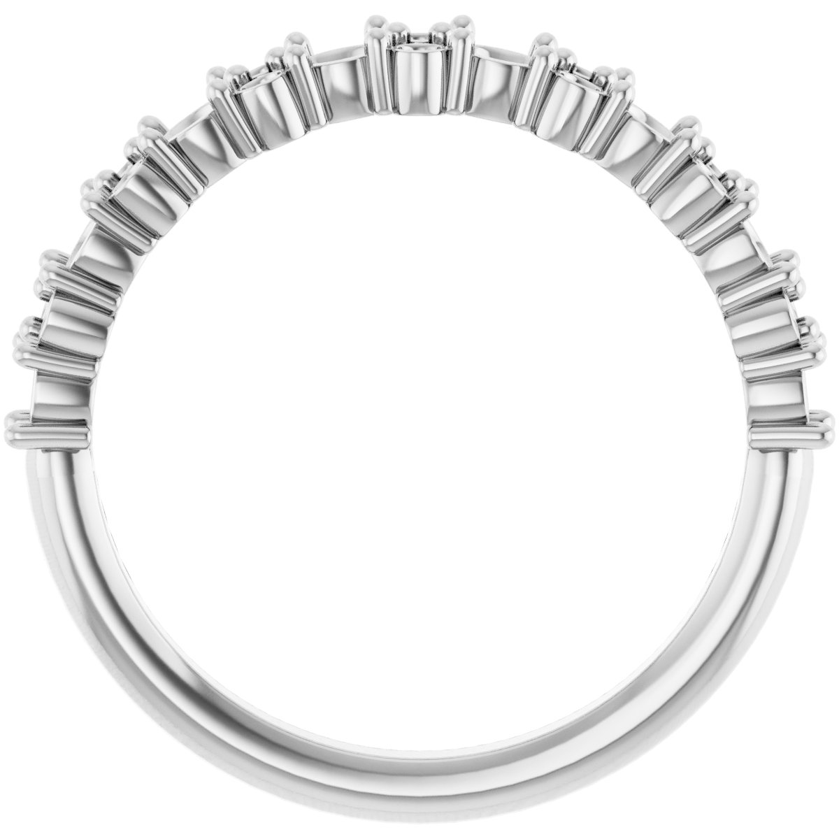 14K White 9/10 CTW Diamond Anniversary Band