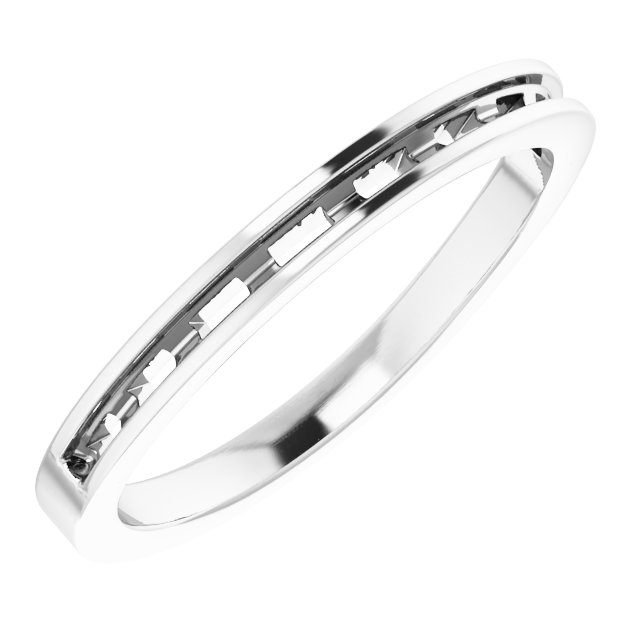 14K White 1/5 CTW Natural Diamond Matching Band