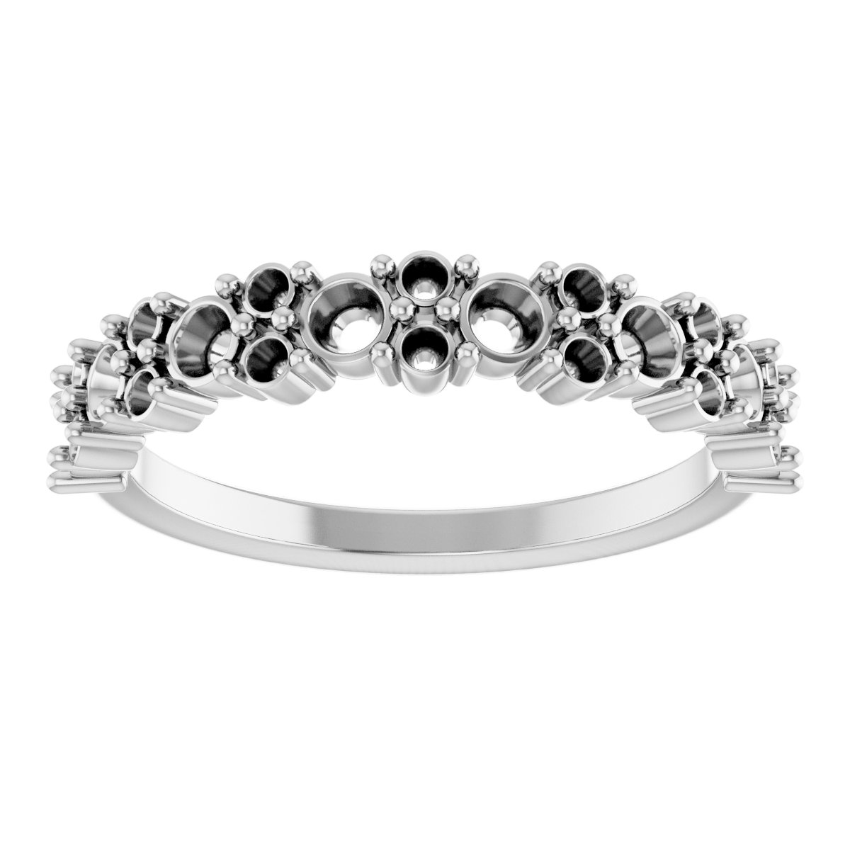 14K White 9/10 CTW Diamond Anniversary Band