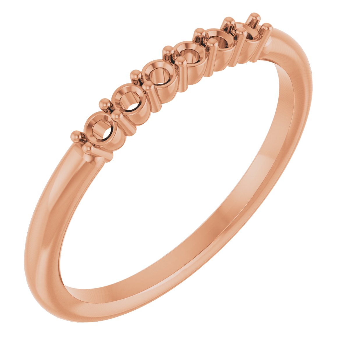 10K Rose Stackable Ring Mounting