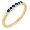 14K Yellow Blue Sapphire Stackable Ring Ref 14621155