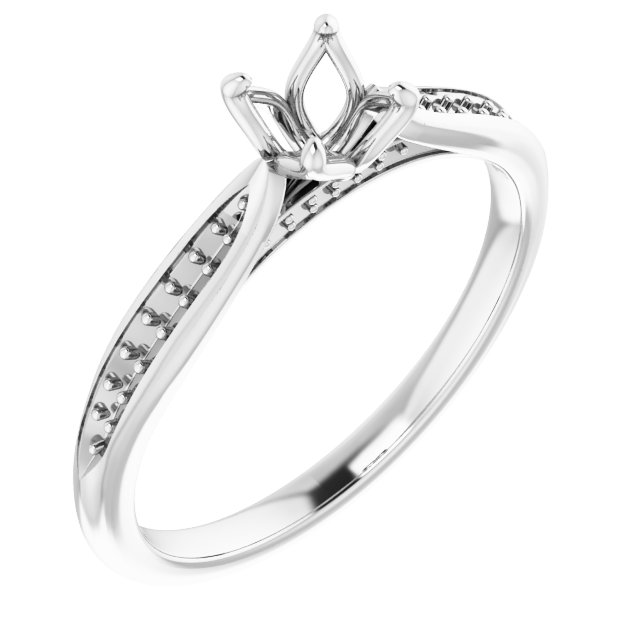 Accented Engagement Ring