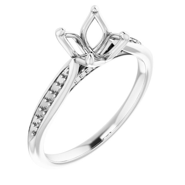 Accented Engagement Ring