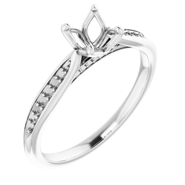 Accented Engagement Ring