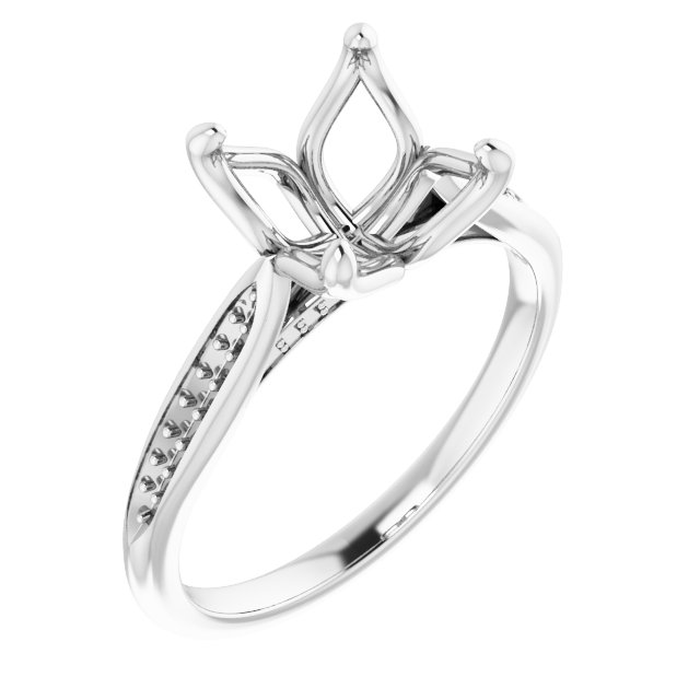Accented Engagement Ring