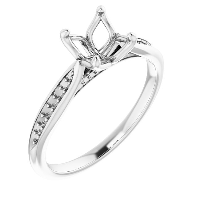 Accented Engagement Ring