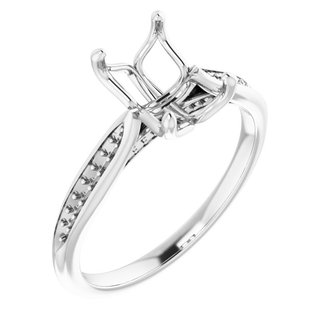 Accented Engagement Ring