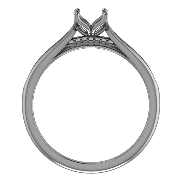 8.2 mm Round Engagement Ring Mounting view 2
