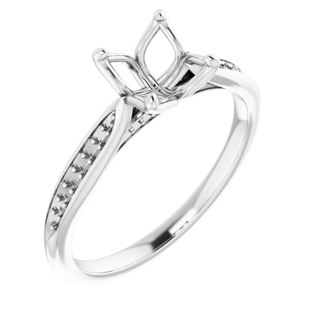 Accented Engagement Ring