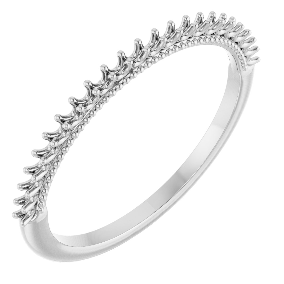 14K White 1/6 CTW Diamond Band