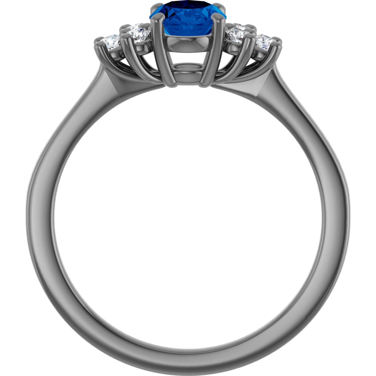 Green Quartz & Diamond Accented Ring - 66630:60001:P