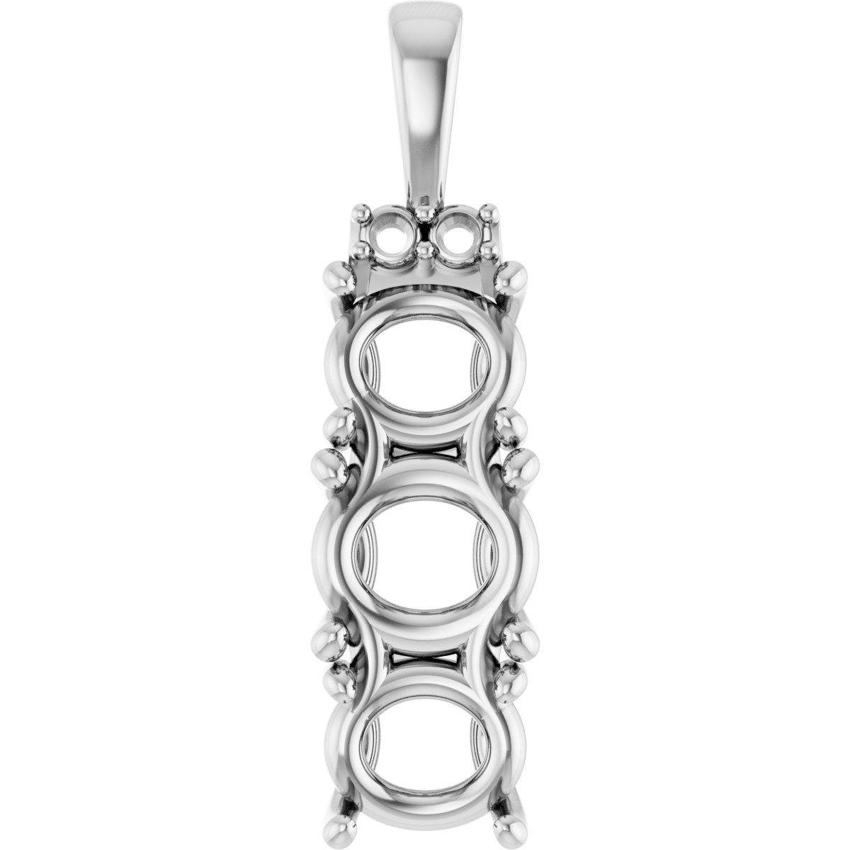 Accented Three-Stone Pendant