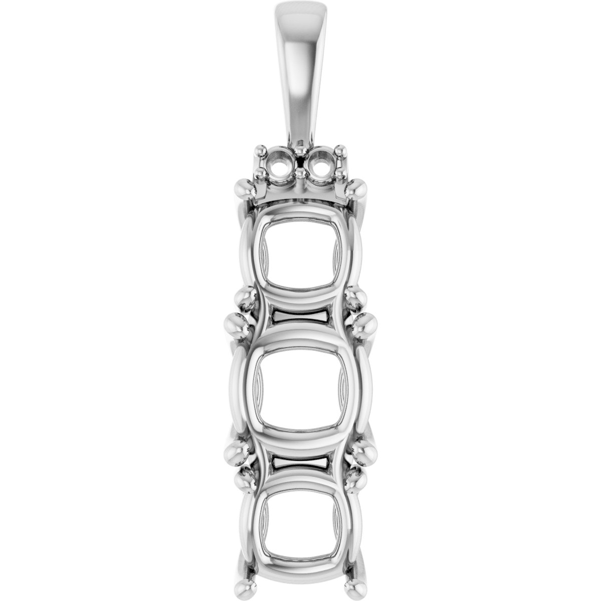 Accented Three-Stone Pendant