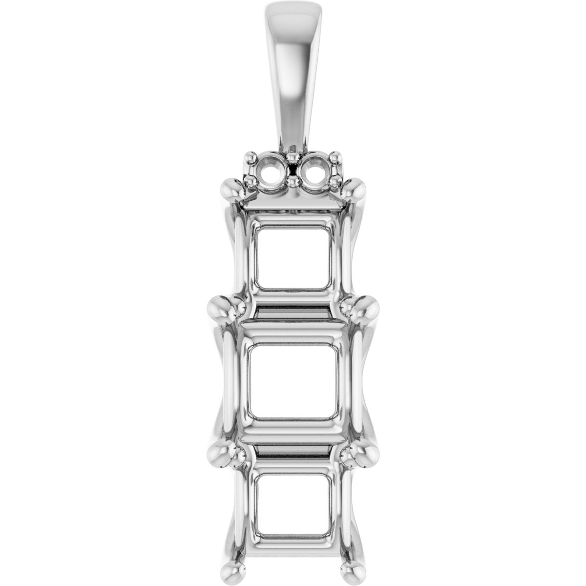 Accented Three-Stone Pendant