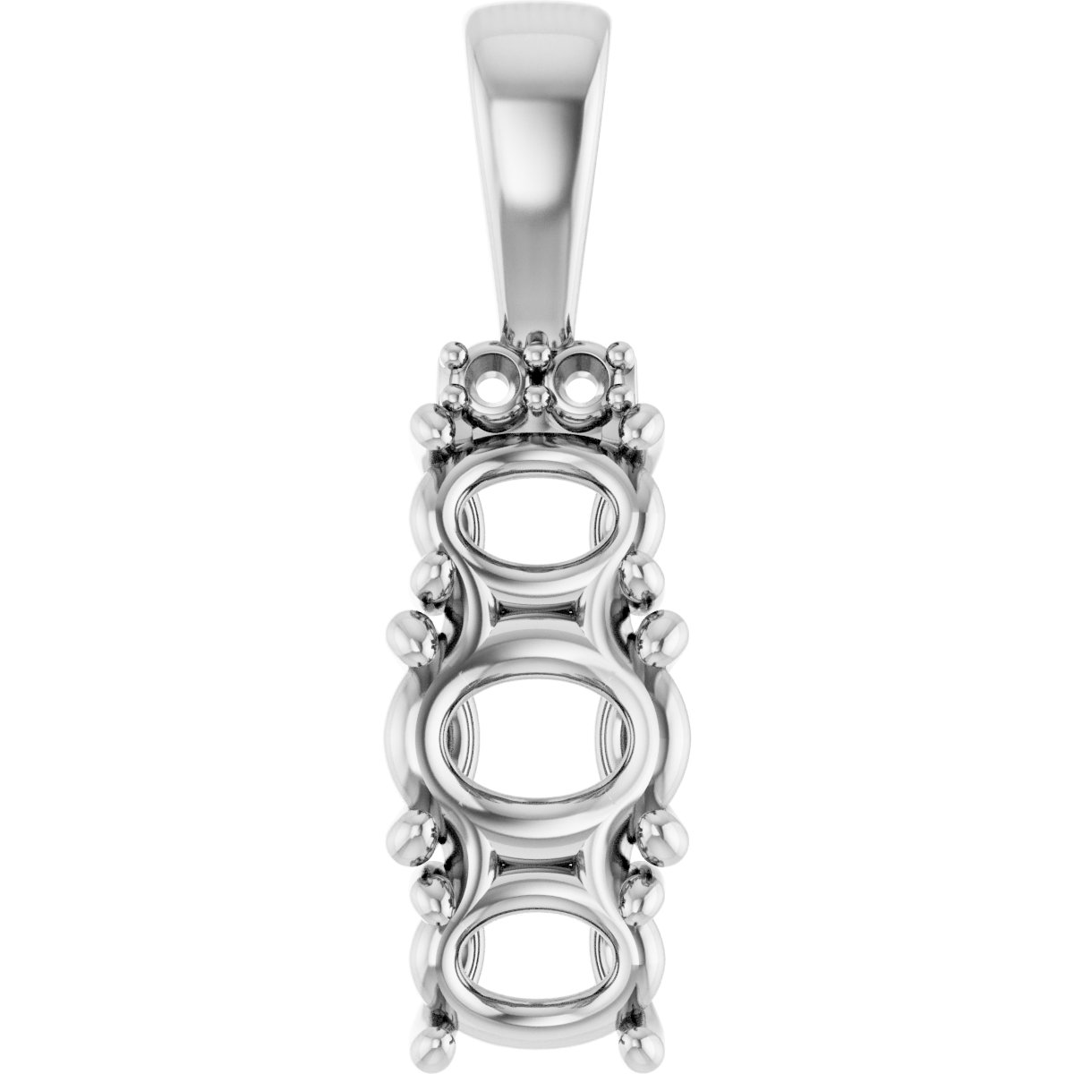 Accented Three-Stone Pendant
