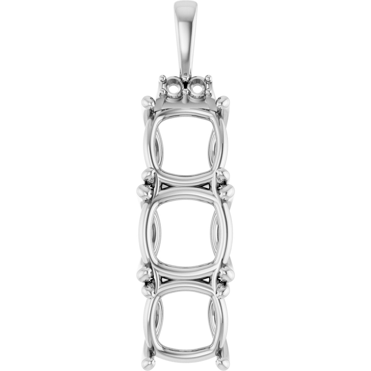Accented Three-Stone Pendant
