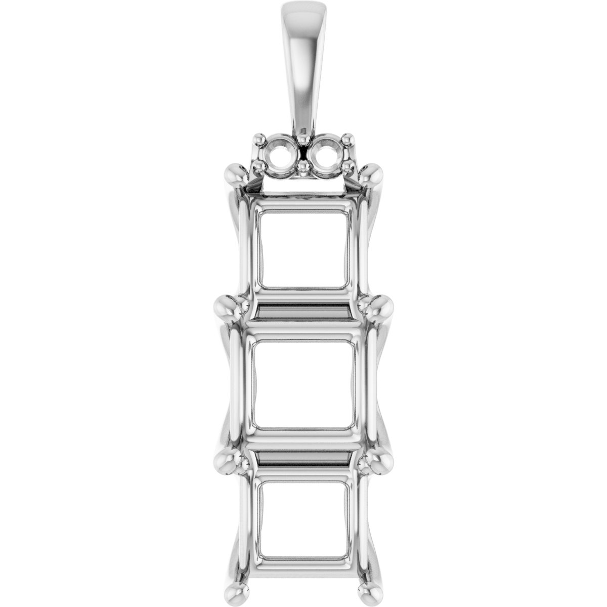 Accented Three-Stone Pendant