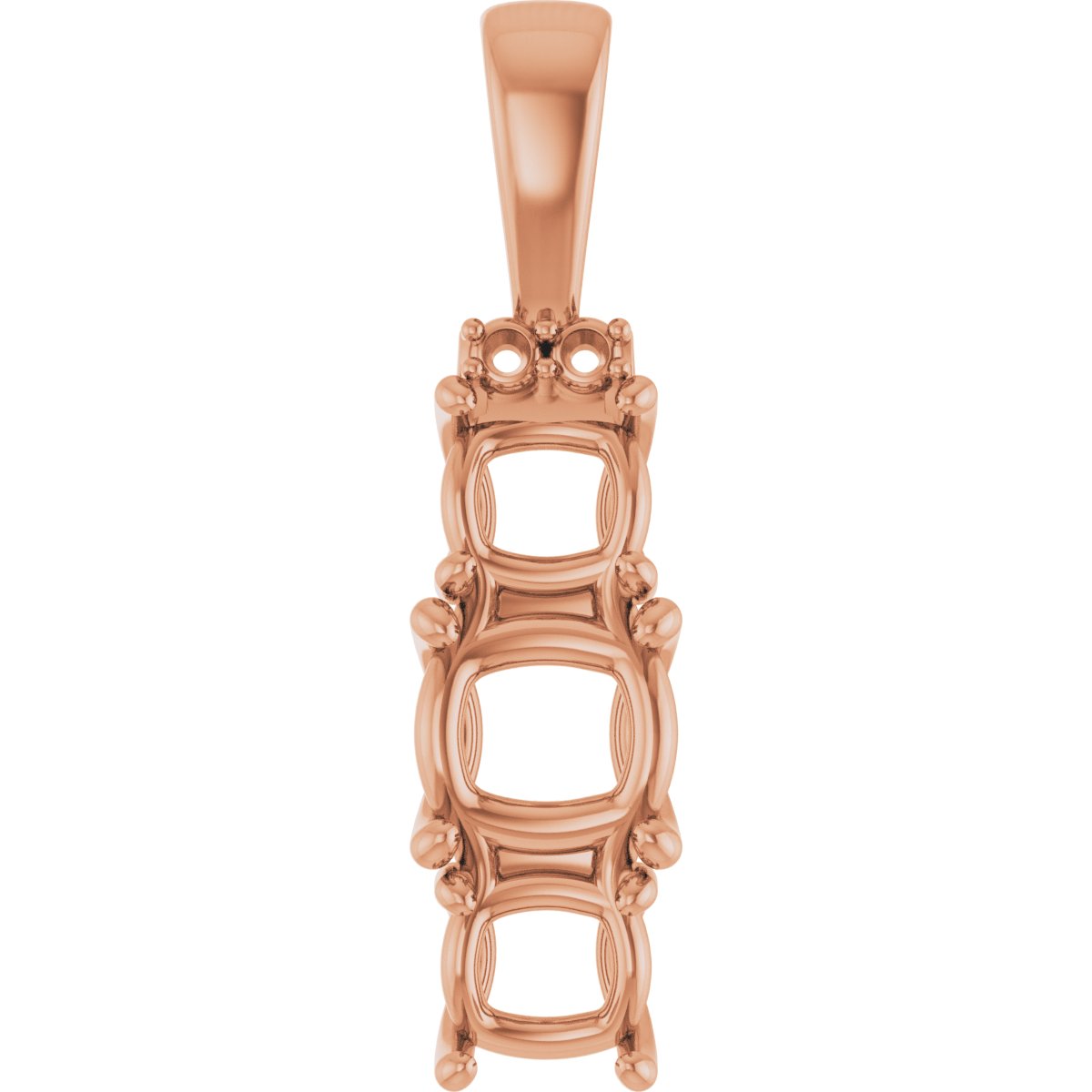 Accented Three-Stone Pendant