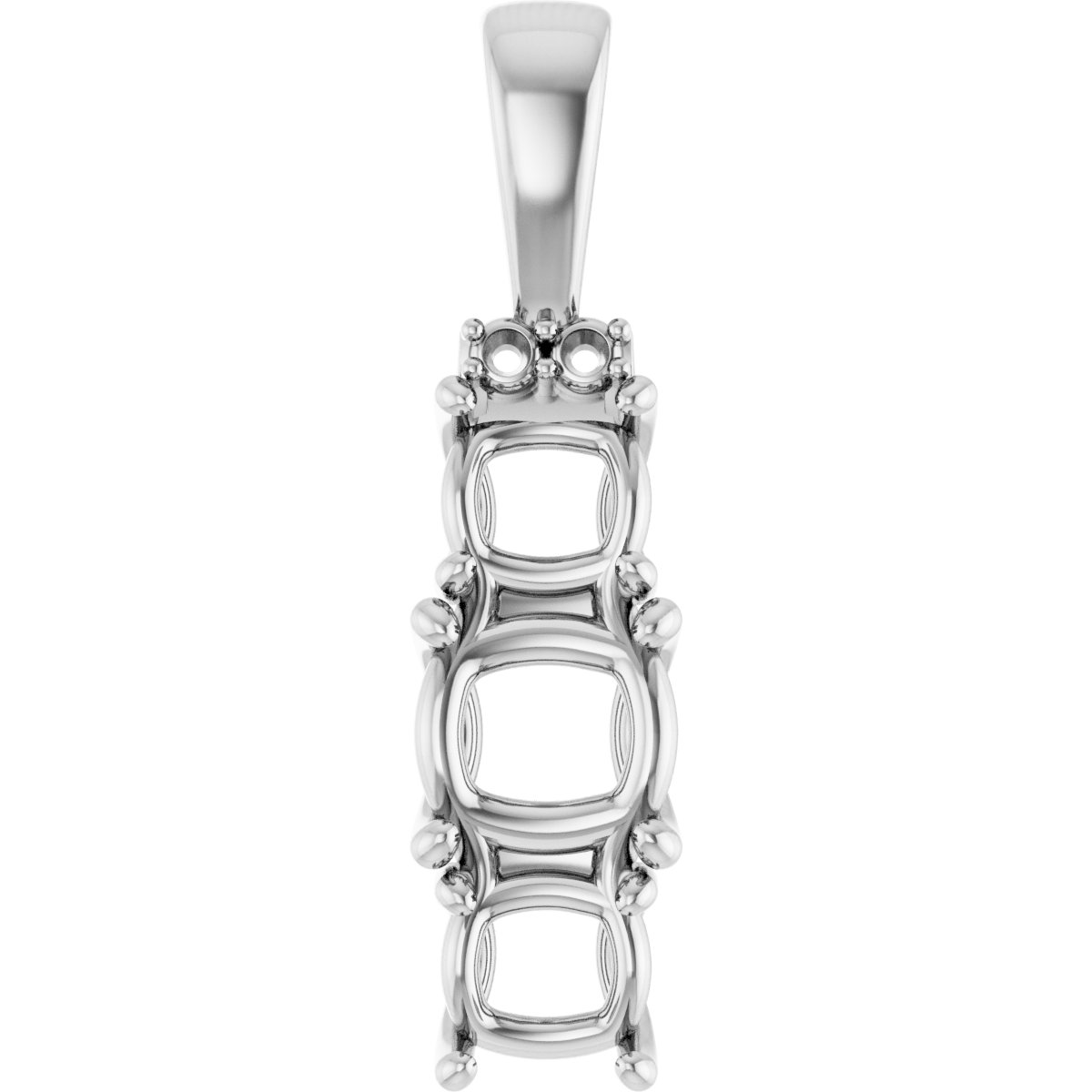 Accented Three-Stone Pendant